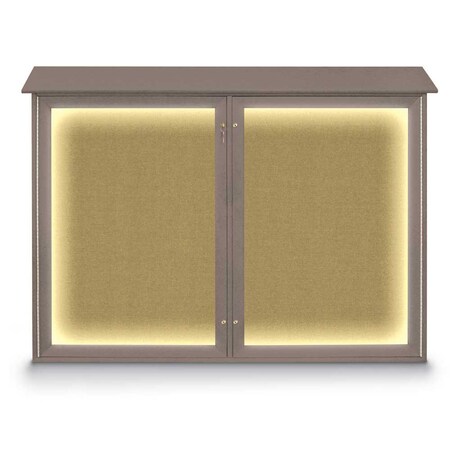 United Visual Products Open Faced Traditional Corkboard, 72x48" UV646A-WHITE-COBACC